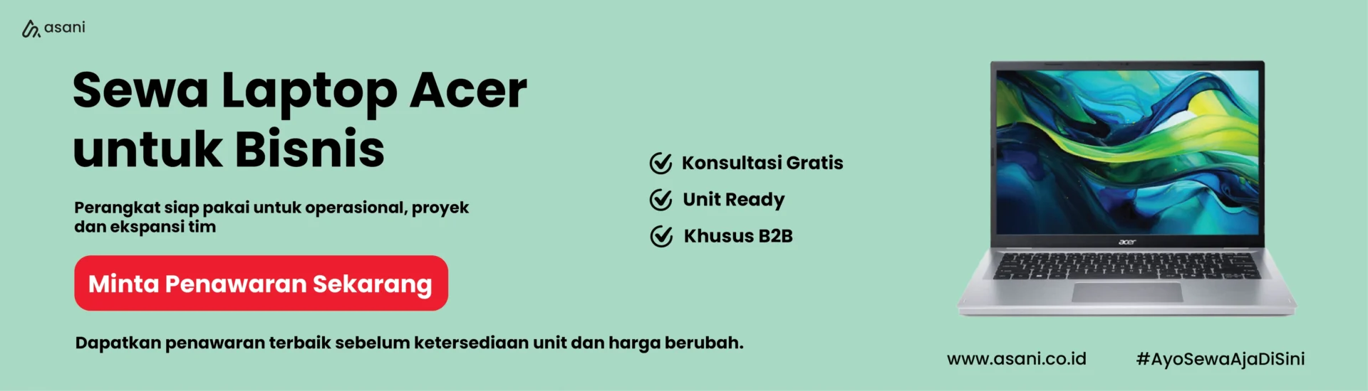 Promo Minta Penawaran Sewa Laptop Acer