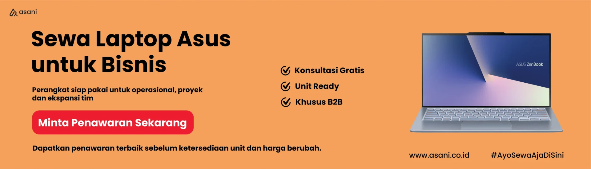 Promo Minta Penawaran Sewa Laptop Asus
