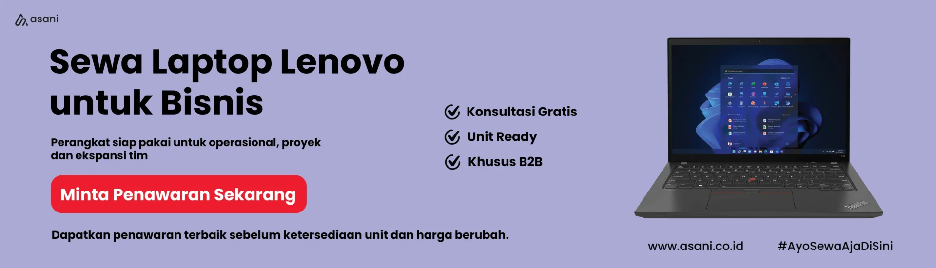 Promo Minta Penawaran Sewa Laptop Lenovo