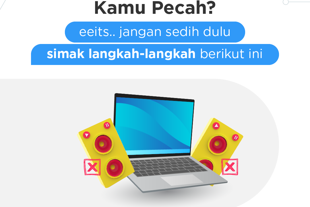 cara mengatasi suara speaker laptop pecah