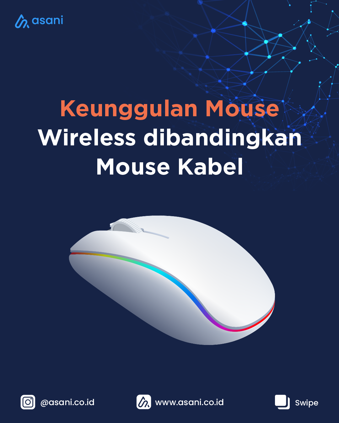 Keunggulan mouse wireless dibandingkan mouse kabel