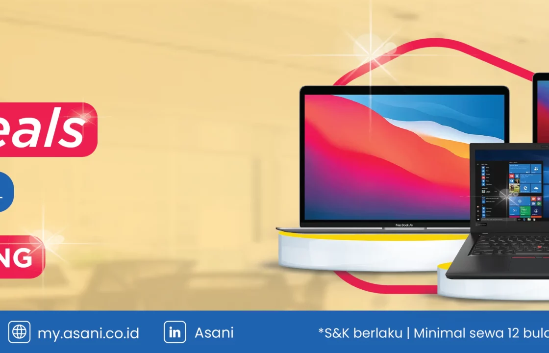 Promo sewa laptop lenovo, msi, macbook di bulan juli 2024