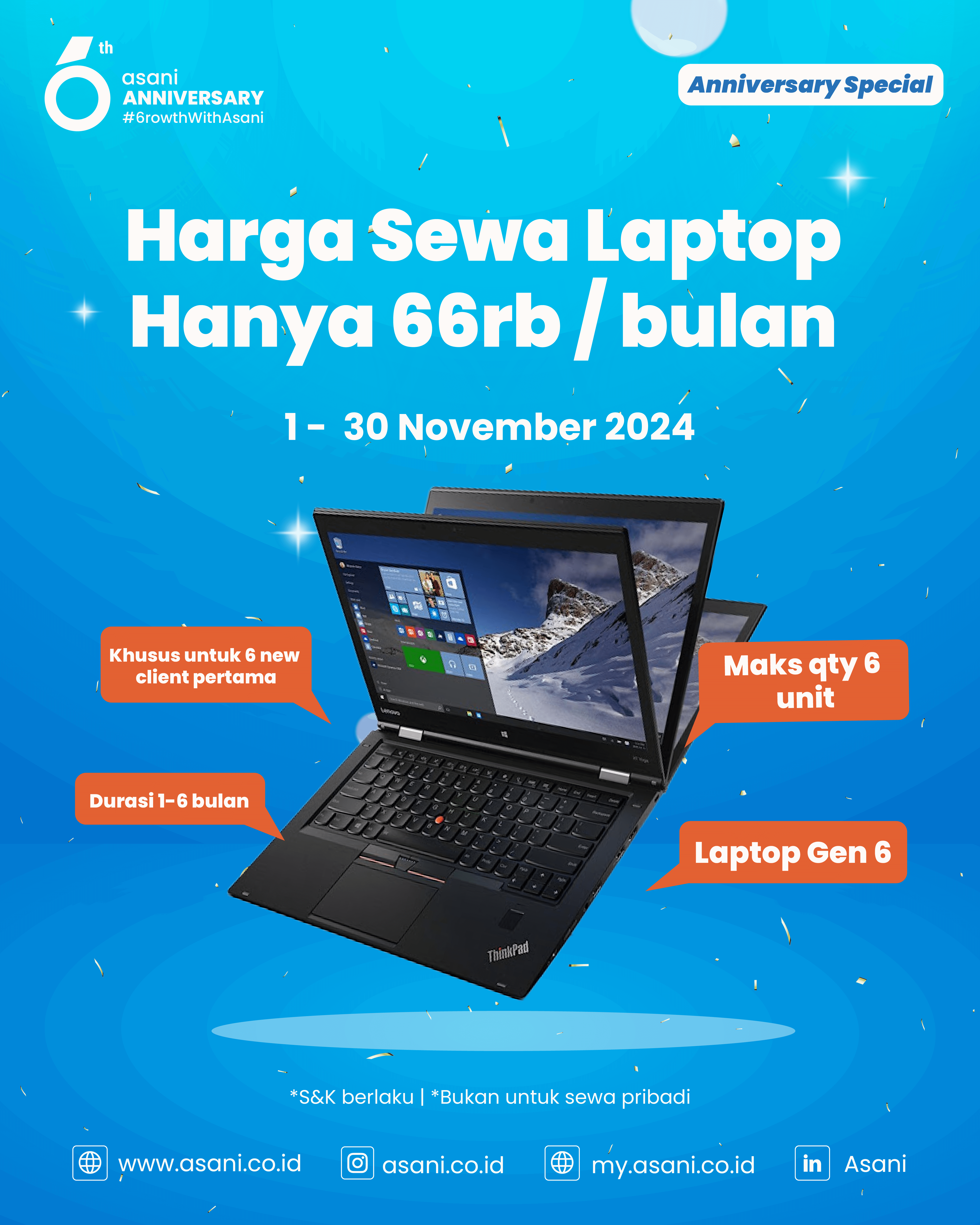 Harga sewa laptop 66rb